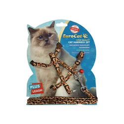 EuroCat Kedi Göğüs Tasması Leopar Desenli