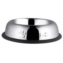 Eurodog Metal Desenli Oval Kedi Köpek Mama Su Kabı