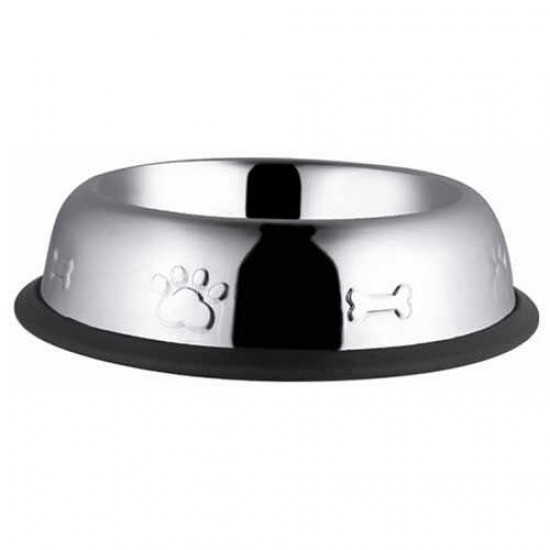 Eurodog Metal Desenli Oval Kedi Köpek Mama Su Kabı