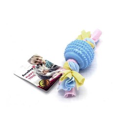 EuroDog Puppy Toys Mavi Tırtıklı Top Diş Kaşıma Oyuncağı