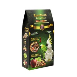 EuroGold Deluxe Blend Fruits&Nuts Meyveli ve Kuruyemişli Papağan Yemi
