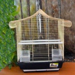 Eurogold Pirinç Üçgen Çatılı Kuş Kafesi