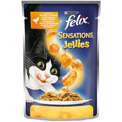 Felix Sensations Tavuklu Ve Havuçlu Yetişkin Kedi Konservesi Pouch