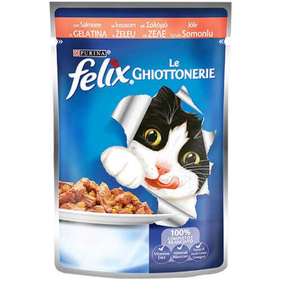 Felix Somon Balıklı Yetişkin Kedi Konservesi Pouch