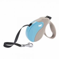 Ferplast Amigo Medium Otomatik Köpek Gezdirme Tasması Açık Mavi