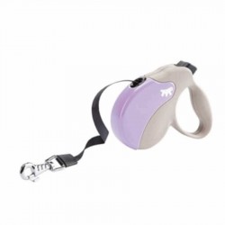Ferplast Amigo Mini Otomatik Köpek Gezdirme Tasması Lila