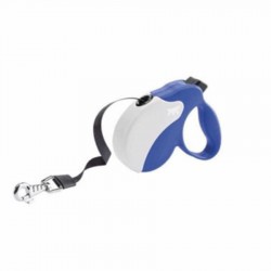 Ferplast Amigo Mini Otomatik Köpek Gezdirme Tasması Mavi