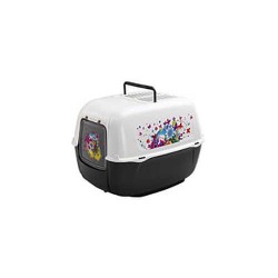 Ferplast Prima Desenli Kapalı Kedi Tuvaleti