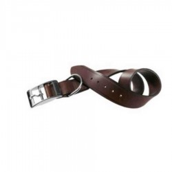 Ferplast Vıp Deri Köpek Boyun Tasması Kahverengi