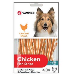 Flamingo Chicken Balık Etli Uzun Sandviç Köpek Ödülü