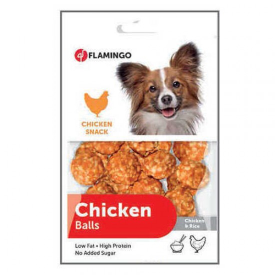 Flamingo Chicken Balls Tavuk ve Pirinçli Top Köpek Ödülü