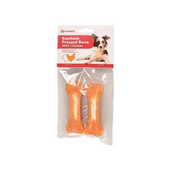 Flamingo Tavuk Eti Kaplı Kemik Köpek Ödülü