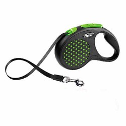 Flexi Design Şerit Otomatik Köpek Gezdirme Tasması Yeşil