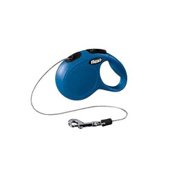 Flexi New Classic İp Otomatik Köpek Gezdirme Tasması Mavi