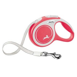 Flexi New Comfort Otomatik Kırmızı Şerit Köpek Gezdirme Tasması