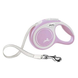 Flexi New Comfort Otomatik Rose Şerit Köpek Gezdirme Tasması