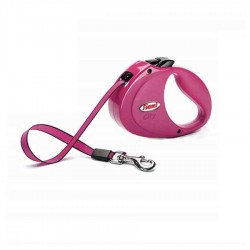 Flexi Otomatik Köpek Gezdirme Tasması City Pembe