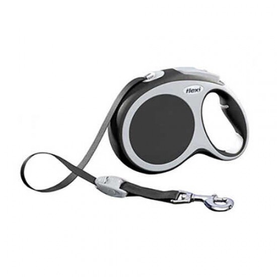 Flexi Vario Otomatik Şerit Köpek Gezdirme Tasması Koyu Gri