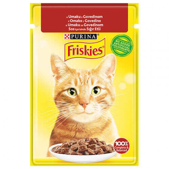 Friskies Biftekli Pouch Kedi Konservesi