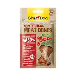 GimDog MeatBones Kızılcık ve Biberiyeli Tavuk Köpek Ödülü