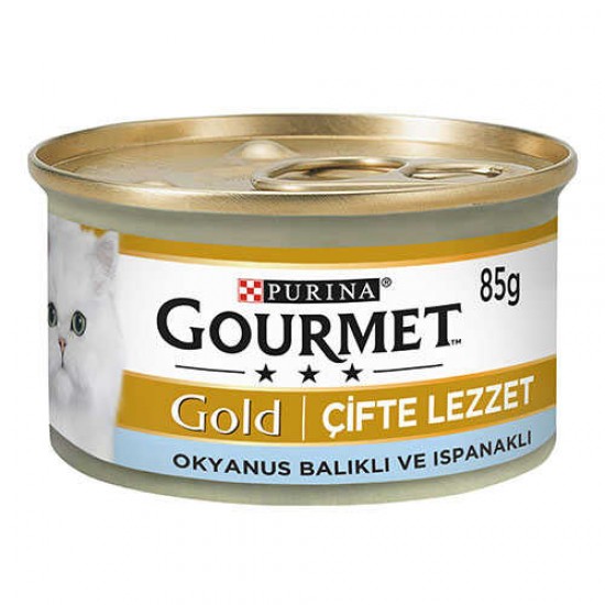 Gourmet Gold Okyanus Balığı Ve Sebzeli Yetişkin Kedi Konservesi