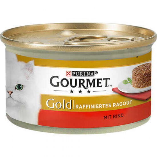 Gourmet Gold Savoury Cake Sığır Etli Kedi Konservesi