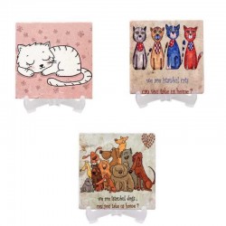 Haytap Ayaklı Taş Bardak Altlığı