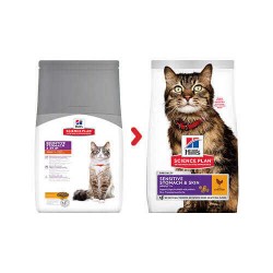 Hills Adult Sensitive Stomach&Skin Chicken Tavuklu Yetişkin Kedi Maması