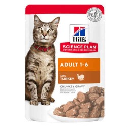 Hills Hindili Yetişkin Kedi Pouch Konserve
