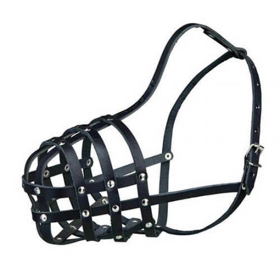 Julius-K9 Köpek Deri Ağızlığı Siyah