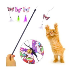 Kelebekli Olta Kedi Oyuncağı