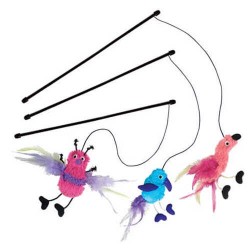 Kong Kedi Peluş Oyuncaklı Kedi Oltası