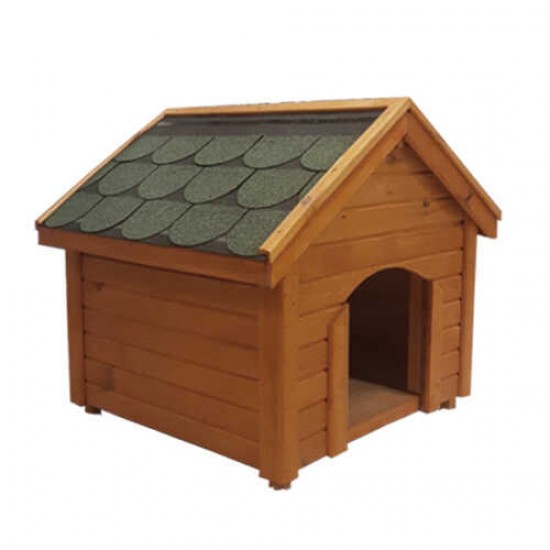 Leos Açık Kahverengi Ahşap Köpek Kulübesi