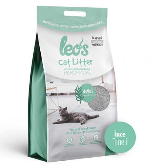 Leos Cat Litter Doğal Bentonit Kedi Kumu İnce Taneli