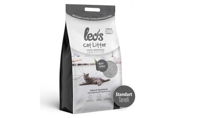 Leos Cat Litter Grey Aktif Karbonlu Bentonit Kedi Kumu
