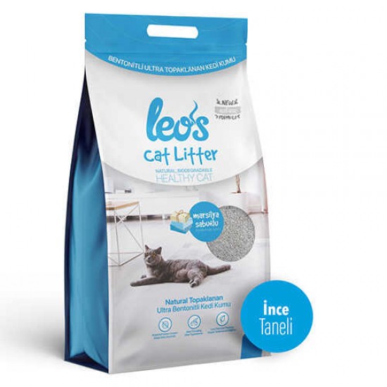 Leos Cat Litter Marsilya Sabunlu Bentonit Kedi Kumu İnce Taneli