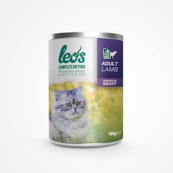 Leos Kuzu Parça Etli Soslu Yetişkin Kedi Konservesi