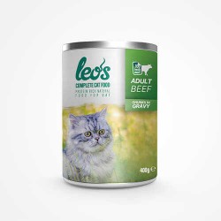 Leos Sığır Parça Etli Soslu Yetişkin Kedi Konservesi