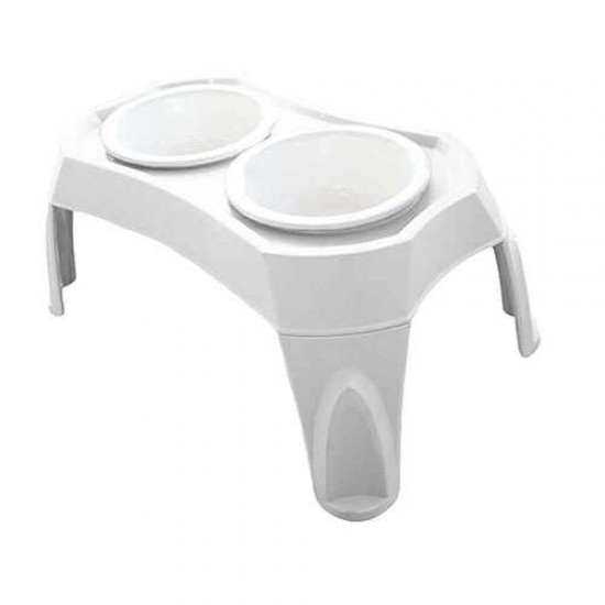 M-Pest Mama Su Kabı Portatif Ayaklı 2Li Set Bej-Beyaz