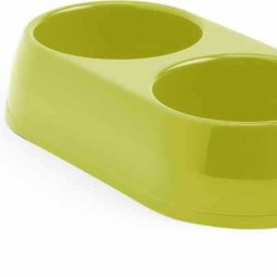 Maderna İkili Plastik Kedi Mama Kabı 0,45 Lt 2X9 Cm