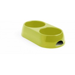 Maderna İkili Plastik Kedi Mama Kabı 0,45 Lt 2X9 Cm