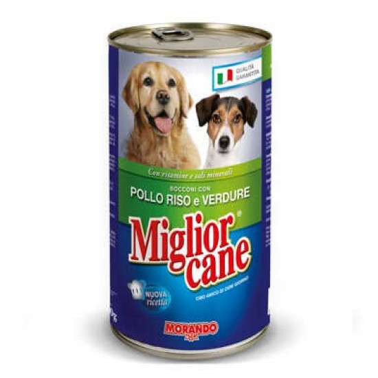 Miglior Cane Tavuklu Prinçli Ve Sebzeli Yetişkin Köpek Konservesi