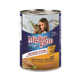 Miglior Pate Tavuk & Hindili Püre Yetişkin Kedi Konsevesi