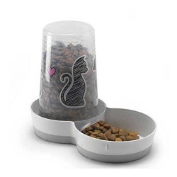 Moderna Friends Hazneli Kedi Mama Ve Su Kabı Love