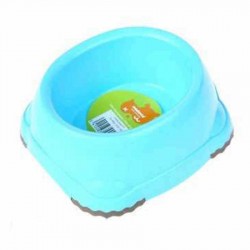 Moderna Köpek Plastik Mama Ve Su Kabı Mavi