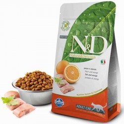 N&D Tahılsız Balıklı Ve Portakallı Yetişkin Kedi Maması