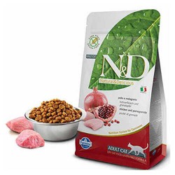 N&D Tahılsız Tavuk Ve Narlı Yetişkin Kedi Maması