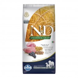 ND Ancestral Grain Düşük Tahıllı Kuzu Eti ve Yaban Mersinli Orta ve Büyük Irk Yetişkin Köpek Maması 12kg
