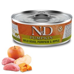 N&D Balkabağı ,Yaban Domuzu, Elma Yetişkin Kedi Konservesi