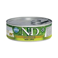 N&D Prime Yaban Domuzu & Elma Yetişkin Kedi Konservesi